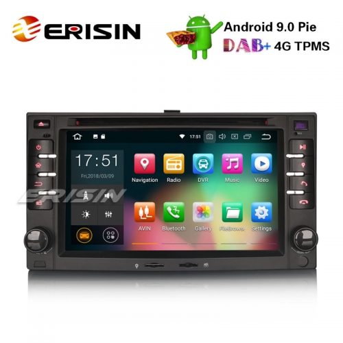 Erisin ES4832K 6.2" Android 9.0 DAB + GPS Автомобильный стерео Sat Nav для Kia Sorento Cerato Sportage Carnival