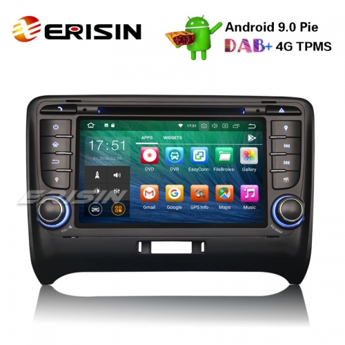Erisin ES4879T 7" Android 9.0 Автомагнитола DAB + GPS DTV WiFi OBD2 4G TPMS Bluetooth Navi для AUDI TT MK2