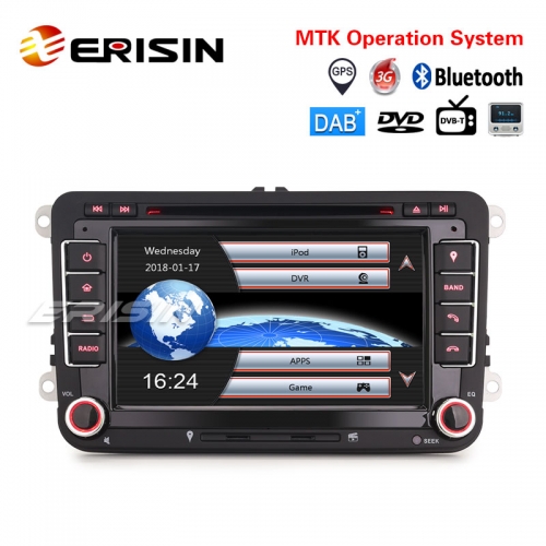 Erisin ES7148V 7" Car Stereo GPS DAB+ CD DTV OPS For VW Golf Passat Tiguan Polo Sharan Jetta Seat