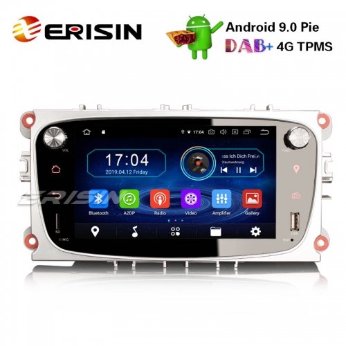 Erisin ES4909FS 7" Android 9.0 Ford Автомобильный DVD-плеер GPS DAB + Радио 4G OBD Wifi TPMS Система