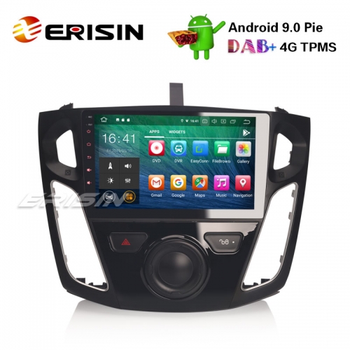 Erisin ES7995F 9" Octa-Core Android 9.0 Автомобильный стерео GPS Sat Nav DAB + DVR WiFi OBD DTV FORD Focus