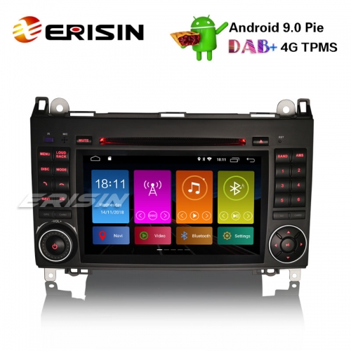 Erisin ES2972B 7" -дюймовый Android 9.0 DAB + автомобильный стерео Mercedes A / B класса Sprinter Vito Viano GPS SatNav CD
