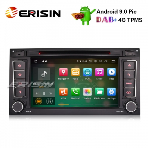 Erisin ES7956T 7" DAB + Android 9.0 Автомобильный стерео GPS Satnav DVR BT OBD2 CD для VW Touareg T5 Multivan
