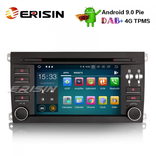 Erisin ES7997S 7" 8-ядерный автомобильный Android 9.0 стерео GPS DAB + Wi-Fi 4G BT CD-DVR OBD USB Porsche Cayenne