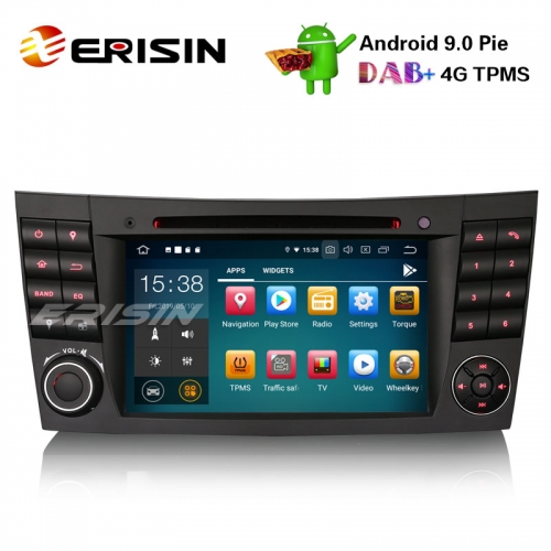 Erisin ES7980E 7" Android 9.0 Автомобильный стерео GPS DAB + CD Canbus SatNav Mercedes E / CLS / G W211 W219 W463