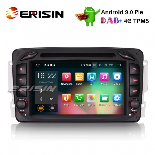 Erisin ES7963C Android 9.0 Автомобильный стерео GPS DAB + BT CD Mercedes Benz C / CLK / G Класс W203 Vito Viano
