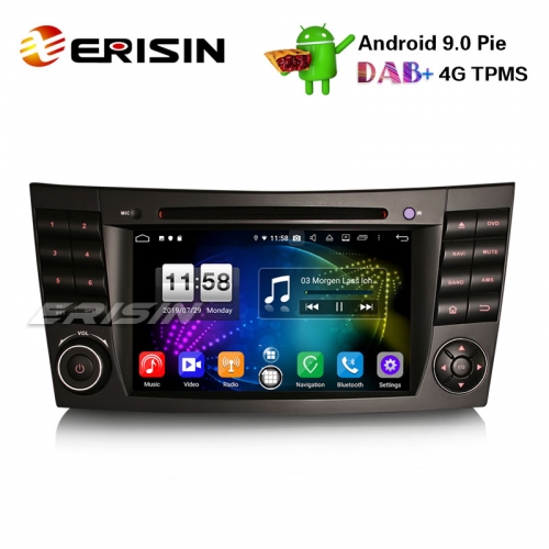 Erisin ES7710E 7" Android 9.0 DAB + Wi-Fi Автомагнитола GPS DVD 4G для Mercedes-Benz E / CLS / G Klasse W211 W219