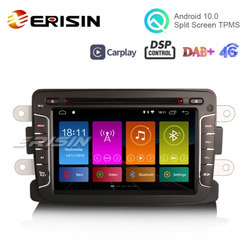 Erisin ES3029D 7" DAB + Android 10.0 Автомобильный радиоприемник GPS CarPlay DSP для Renault Dacia Duster Sandero Dokker Lodgy