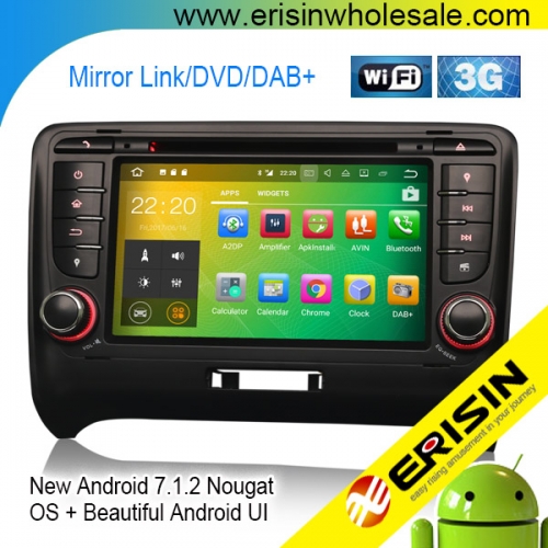 Goobazaar ES3779T 7" AUDI TT MK2 Android 7.1 Car Stereo System 3G Radio DVD Player GPS Navigation