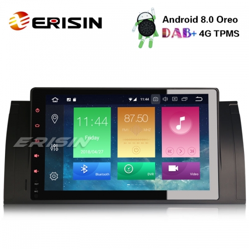 Erisin ES7493B 9" Android 8.0 Car Radio DAB+ GPS 4G TPMS for BMW E39 E53