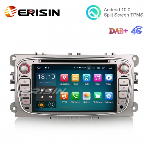 Erisin ES5109FS 7" Android 10.0 Car Stereo for Ford Focus DVD GPS 4G Wifi DAB+