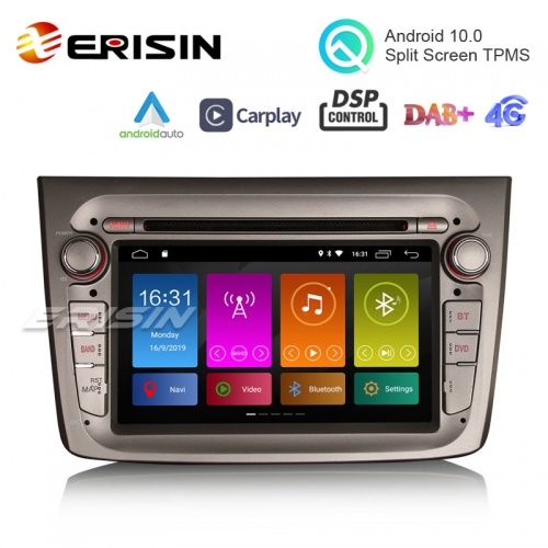 Erisin ES3030GM 7" Android 10.0 Автомобильное стерео радио GPS SatNav 4G DAB DSP DVD CarPlay для Alfa Romeo Mito 2019