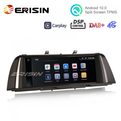 Erisin ES3110N 10.25" Android 10 IPS Autoradio Carplay DAB+ WiFi TPMS BT Navi For BMW 5 Series F10 F11 NBT System