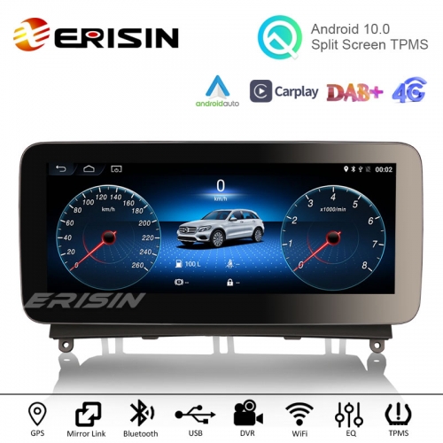 Erisin ES2640C Android 10 Car Stereo Head Unit Mercedes-Benz C Class W204 2008-2010 Carplay NTG4.0 System 4G WiFi Bluetooth