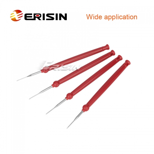 Erisin ES034 4pcs Auto/Car Plug Terminal Removal Tool Needle Pin Retractor Pick Puller Repair Kit Harness Electrical Wire